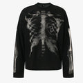 Skeleton scan knitt sweater