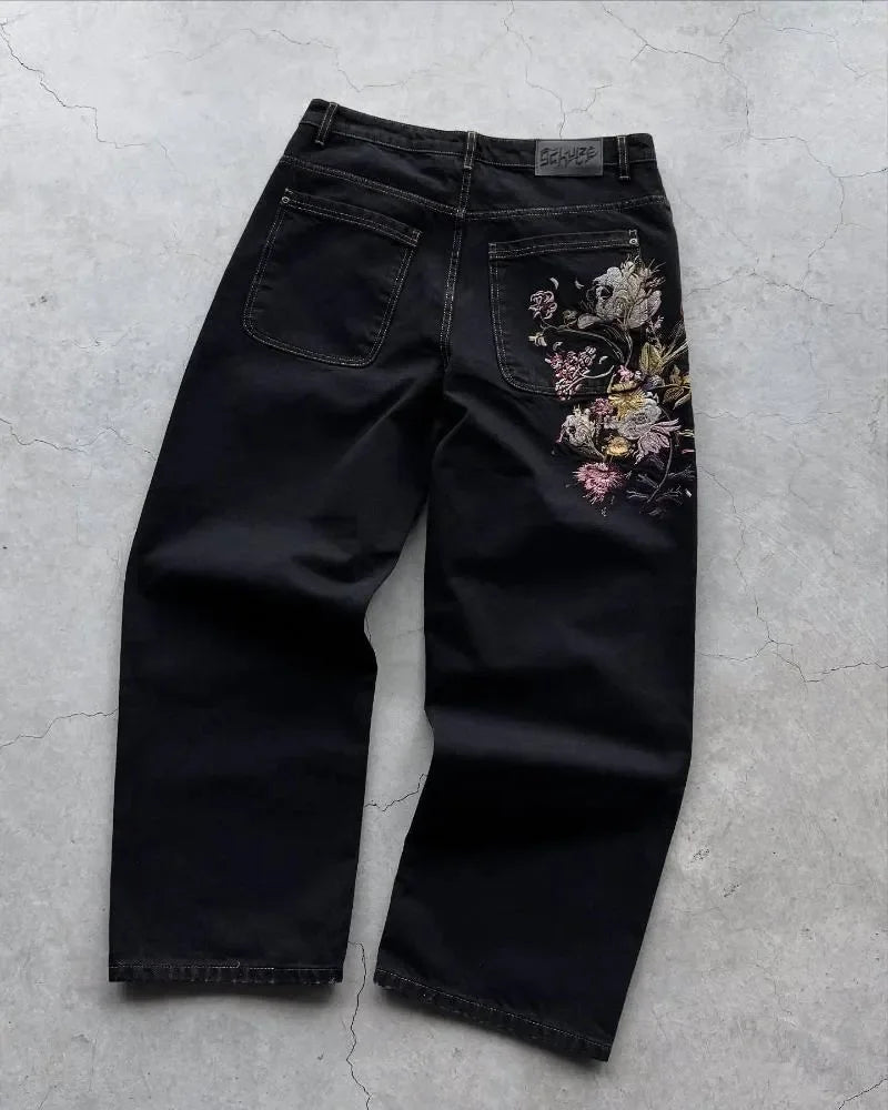 Derschutze Cherry Blossom Denim Jeans